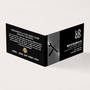 Cartão De Visita Ferramentas Mecânicas, Mecânica Automática e Repar