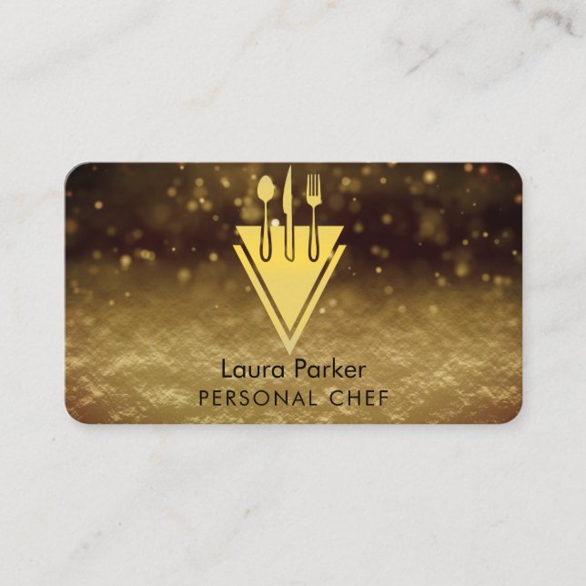 Cartão De Visita Ferramentas Pessoais para Restauração de Chef (Frente)