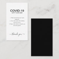 Festa de Diretrizes de Segurança do Covid Branco S