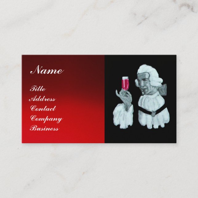 CARTÃO DE VISITA FESTA DE PROVANDO DE VINHO SOMMELIER,SELO DE CERAS (Frente)