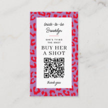 Festa de solteira Leopardo Comprar a Pagamento QR