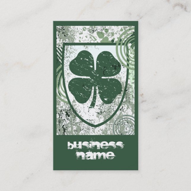 Cartão De Visita fidelidade irlandesa (Frente)