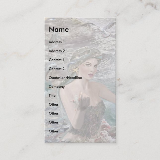 Cartão De Visita Filha de Oceanus! (Frente)