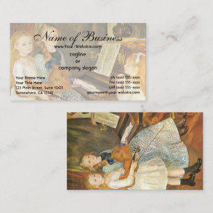 Cartão De Visita Filhas de Catulle Mendes; Pierre Auguste Renoir