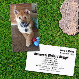 Cartão De Visita Filhote de cachorro bonito de Shiba Inu da