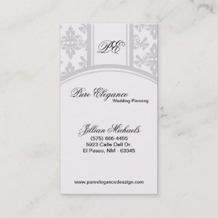 Cartão de visita filigrana do damasco do