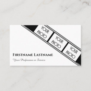 Cartão De Visita Filmstrip para cineastas e videógrafos