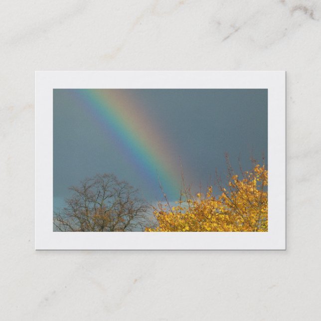 Cartão De Visita Fim do arco-íris (Bordado) (Frente)