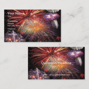Cartão De Visita Final de Fogos de Artifício
