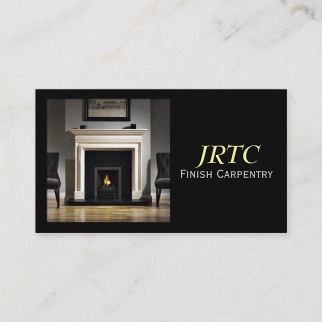 Cartão De Visita Finalizar Carpintaria, Millwork, Construction Busi (Frente)