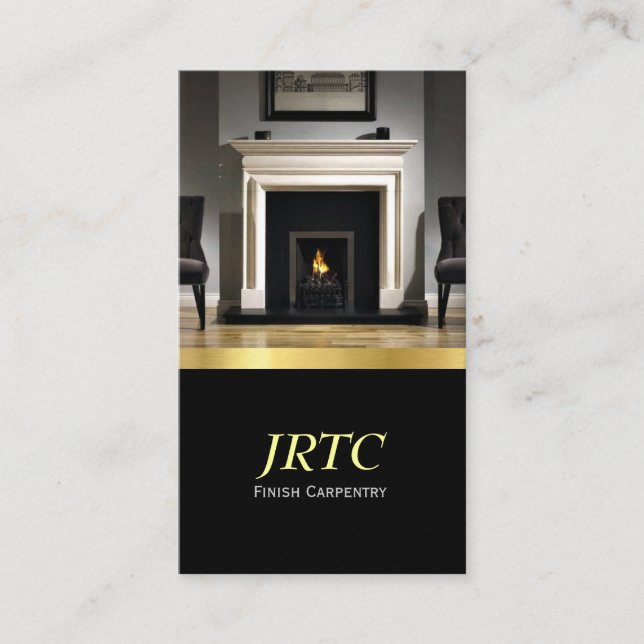 Cartão De Visita Finalizar Carpintaria, Millwork, Construction Busi (Frente)