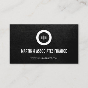 Cartão De Visita Financeiro  Logotipo do comerciante de ações de 