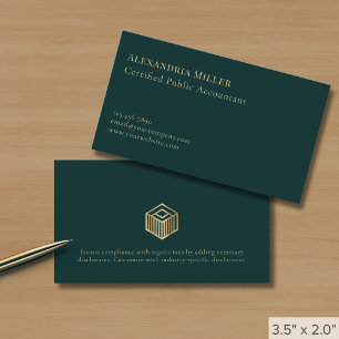 Cartão De Visita Financiamento de Imposto de Contabilista Elegante