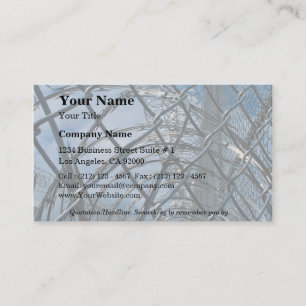 Cartão De Visita Fio de chão, prisão