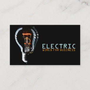 Cartão De Visita Fio Elétrico Elétrico de Choque