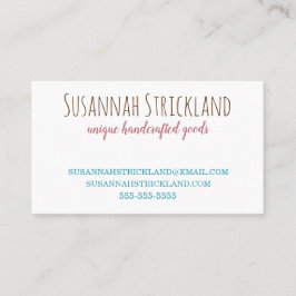 Cartão De Visita Fio multicolorido do divertimento para o Crochet