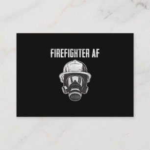 Cartão De Visita Firefighter AF Máscara de gás Bombeiro engraç