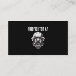 Cartão De Visita Firefighter AF Máscara de gás Bombeiro engraç