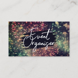 Cartão De Visita Fireworks de código QR personalizado personalizado