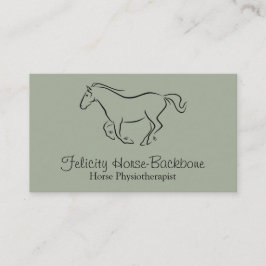 Cartão De Visita Fisioterapeuta eqüino