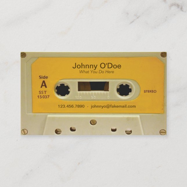 Cartão De Visita Fita alaranjada (Frente)