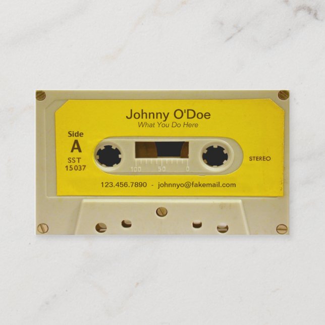 Cartão De Visita Fita Amarela (Frente)