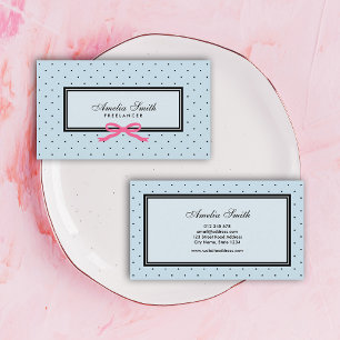 Cartão De Visita Fita azul preta clássica moderna do vermelho das