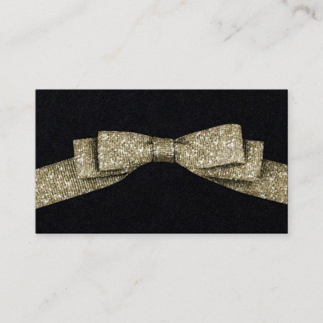 Cartão De Visita Fita simples do brilho do falso (Frente)