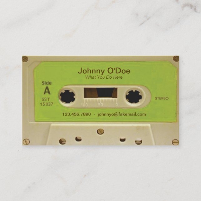 Cartão De Visita Fita verde (Frente)