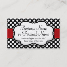 Fita Vermelha Preta/Bolinhas Branca Frente/Trás