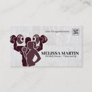 Cartão De Visita Fitness Casal Malhando