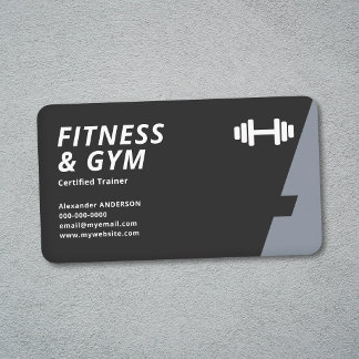 Cartão De Visita Fitness & Gym Trainer