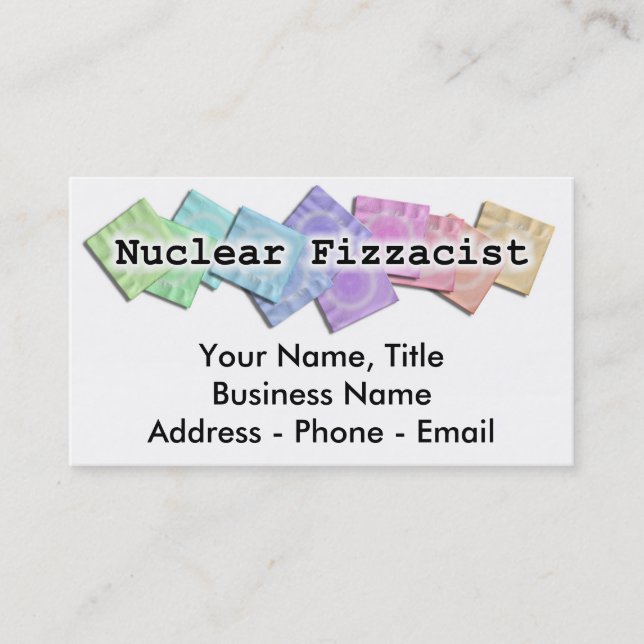 Cartão de Visita - FIZZACISTA NUCLEAR (Frente)