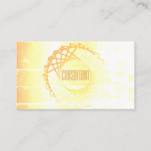 Cartão De Visita Flashy Geometrics Design Dourado Moderno Simples