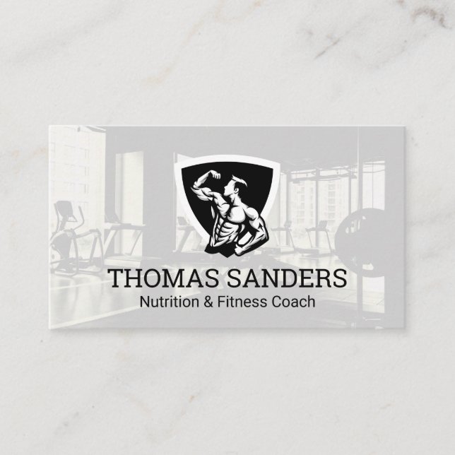 Cartão De Visita Flexível de Dose do Criador de Portos | Gym (Frente)