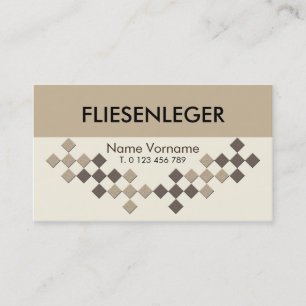 Cartão De Visita Fliesenleger- artesão