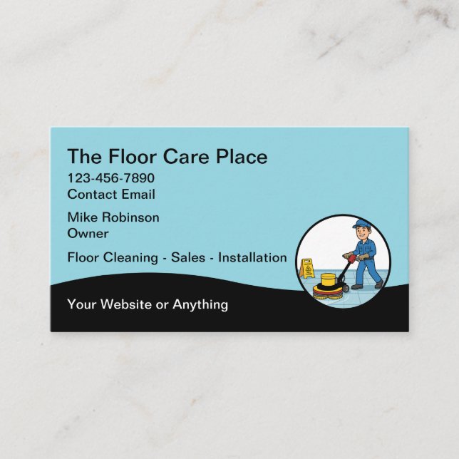 Cartão De Visita Flooring Services Business Cards (Frente)