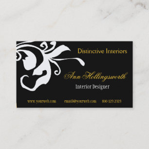 Cartão De Visita Flor a frio Primavera de verão