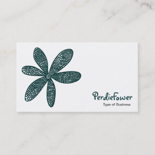 Cartão De Visita Flor bonito - Verde Escuro 003333
