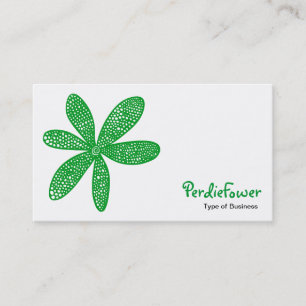 Cartão De Visita Flor bonito - Verde-Grama 009933