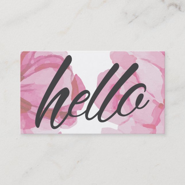 Cartão De Visita Flor Comprado (Frente)