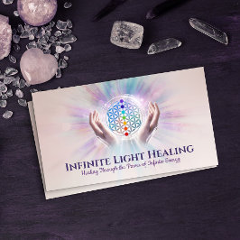 Cartão De Visita Flor da vida - Cura de Energia - Reiki