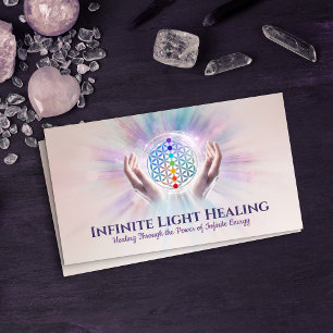 Cartão De Visita Flor da vida - Cura de Energia - Reiki