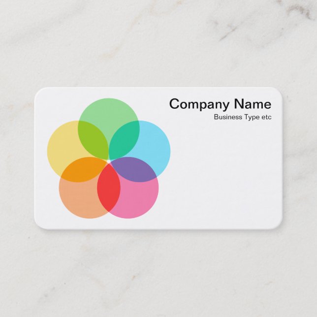 Cartão De Visita Flor de Filtro (Frente)