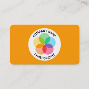 Cartão De Visita Flor de Filtro - Laranja #FF9900