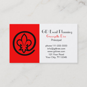 Cartão De Visita Flor de lis