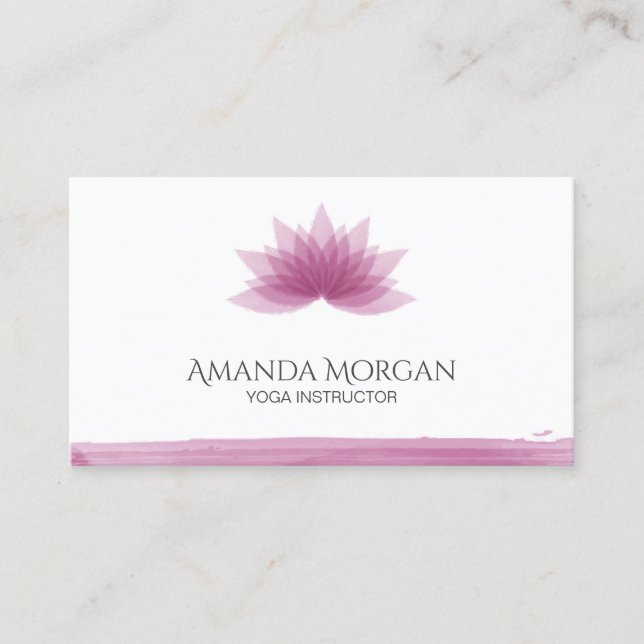 Cartão De Visita Flor de lótus (Frente)