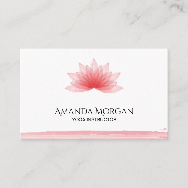 Cartão De Visita Flor de Lotus (Frente)