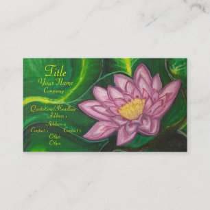 Cartão De Visita Flor de Lotus (almofada de lírio)