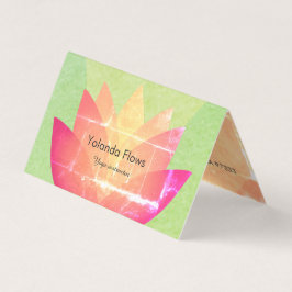 Cartão De Visita Flor de Lotus bonita